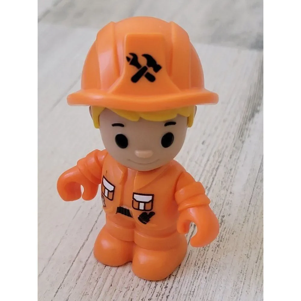 Orange‎ handyman safety toy figure person accessory